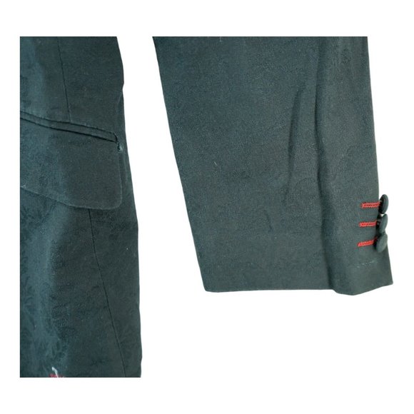 Rare Vintage Tiglio Rosso Men's Bird Embroidered ~ Floral/Paisley design ~ Sz 52 - Picture 8 of 9